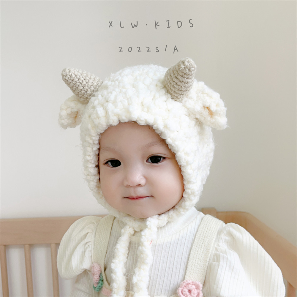 羊了个羊~宝宝毛绒帽子冬季可爱小羊婴儿护耳帽保暖男女童套头帽,童装/婴儿装/亲子装,帽子,淘宝优惠券,粉丝福利购,淘宝优惠卷