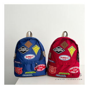 ins潮酷机车风帅气儿童双肩包时尚大容量小众男生背包小学生书包