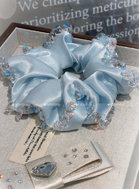 FAFA原创韩国东大门施华洛【蓝月光】大肠圈精致甜美送人首选