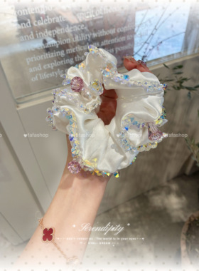 FAFA原创韩国发饰施华洛【雪域风铃】时尚百搭大肠圈