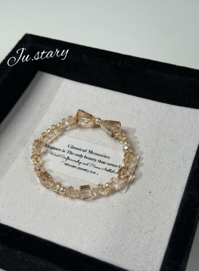 手链女奥地利水晶手串小众设计感送女友闺蜜铃铛手串