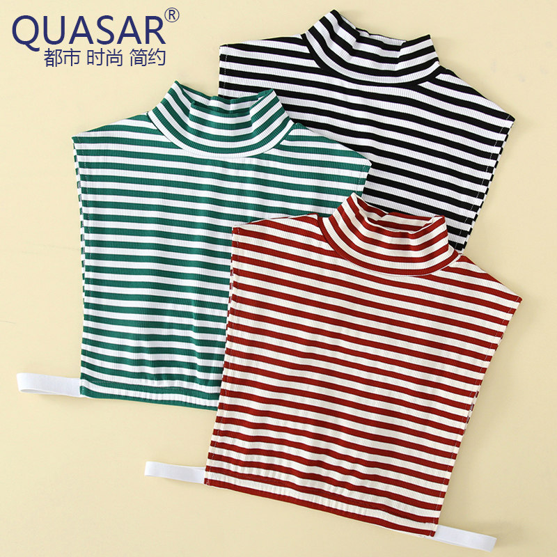 新款假领子女百搭假领配毛衣高领条纹立领打底衫新内搭棉假衣领子,服饰配件/皮带/帽子/围巾,假领,淘宝优惠券,粉丝福利购,淘宝优惠卷