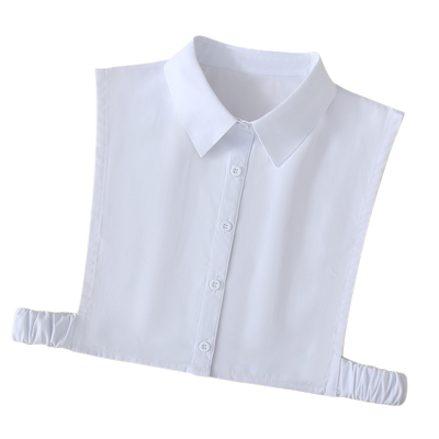 春秋冬百搭尖圆棉质假领子女内搭职业衬衫高档装饰假领加大衬衣领