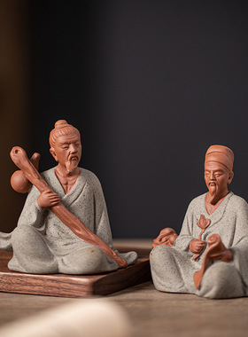 中医古代名医神医华佗李时珍陶瓷人物雕像客厅书房桌面装饰品摆件