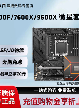 AMD锐龙7500F/9600X/7600X板U套装微星B650M迫击炮主板CPU套装