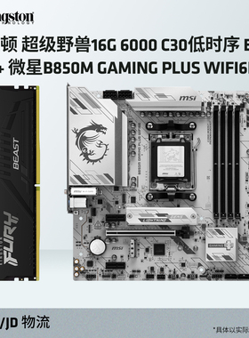 金士顿D5 16G 6000 C30 EXPO内存搭微星B850M GAMING PLUS WIFI6E