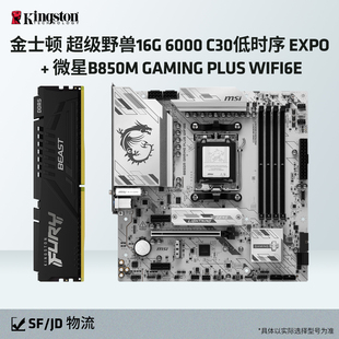 C30 6000 EXPO内存搭微星B850M GAMING WIFI6E 金士顿D5 PLUS 16G