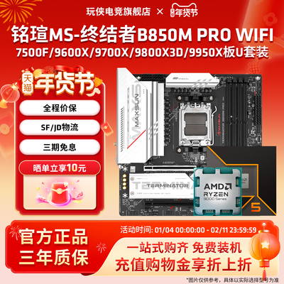 铭瑄终结者B850MPROWIFI板U套装