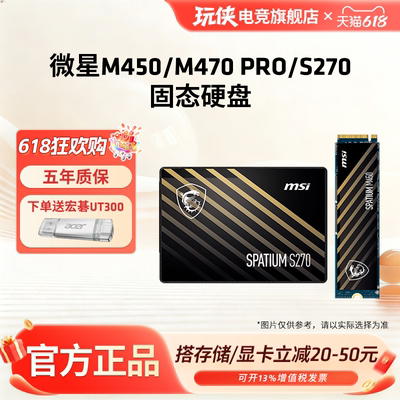 微星M450500G/S270/M470PRO1TB