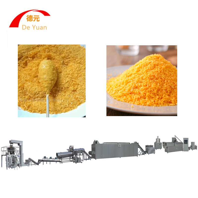 小型面包糠膨化机 多功能面包糠生产线 雪花片设备 面粉膨化机