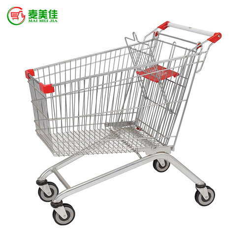 厂家供应300L欧式手推车 金属购物车 物流拣货车 电商拣货手推车