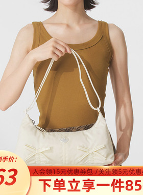 阿迪达斯三叶草时尚女包新款BOWTIE SLDR蝴蝶结法棍运动单肩挎包