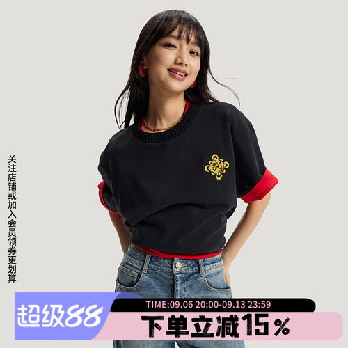 阿迪达斯情侣款宽松短袖