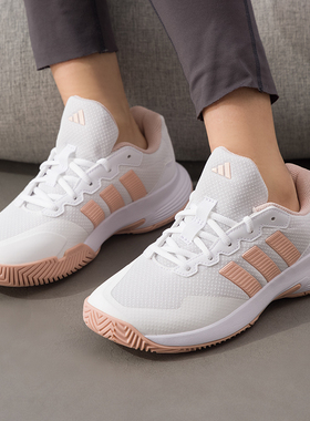 阿迪达斯女鞋2026春季新款Gamecourt 2 轻便耐磨网球训练运动鞋