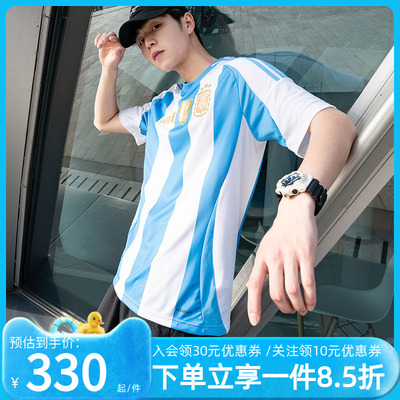 阿迪达斯男装足球短袖