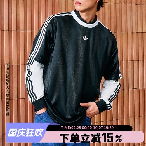 阿迪达斯三叶草男款宽松运动短袖