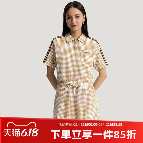 阿迪达斯三叶草女款休闲连衣裙