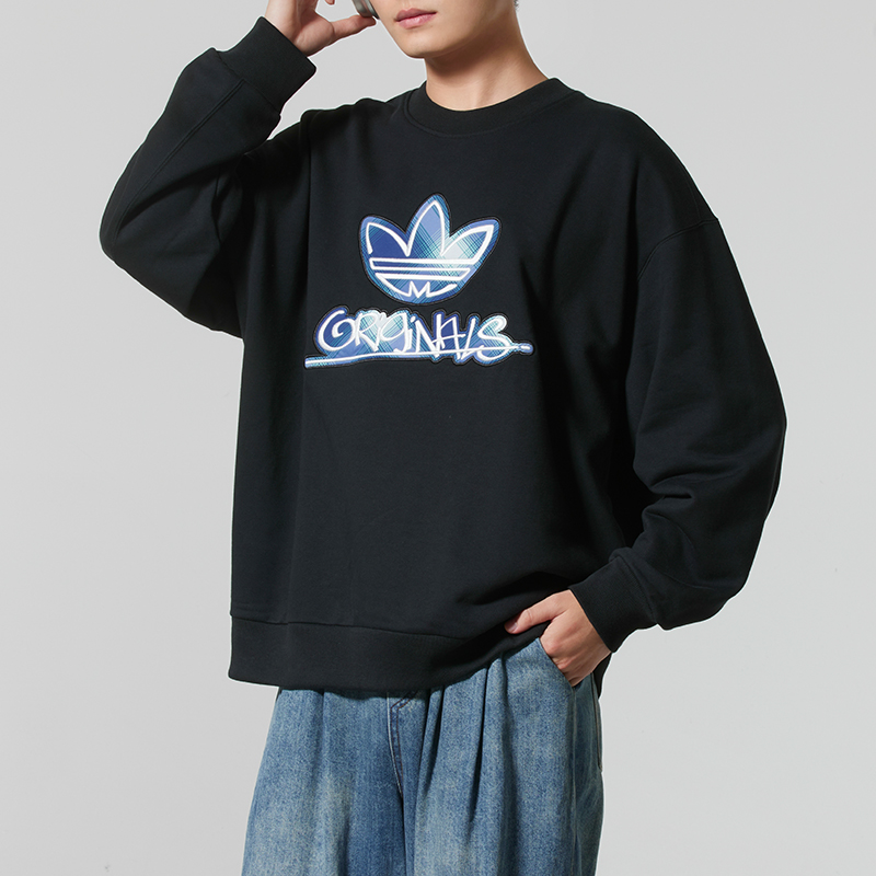 阿迪达斯三叶草情侣款卫衣