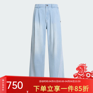 牛仔运动裤 阿迪达斯三叶草男裤 KX4822 JEANS DENIM 2026夏季 新款