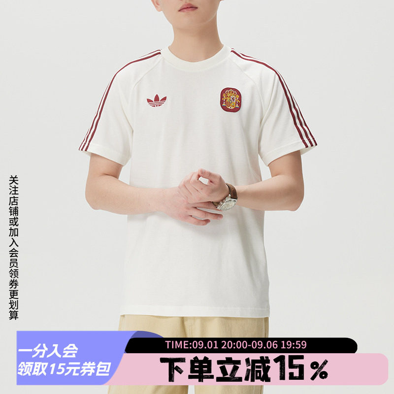 阿迪达斯男款足球短袖T恤图片