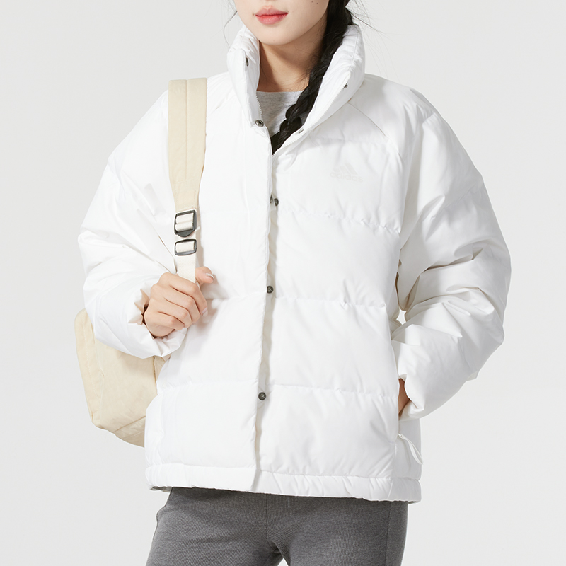 阿迪达斯立领女装羽绒服