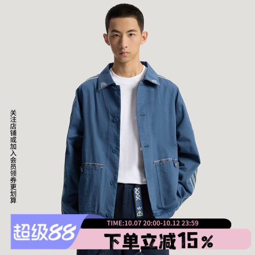 阿迪达斯三叶草男款休闲宽松夹克