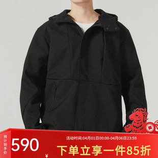 新款 武极系列运动休闲上衣连帽夹克IP4932 春季 阿迪达斯外套男装
