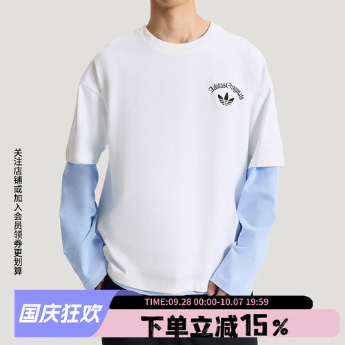 阿迪达斯三叶草男款宽松短袖