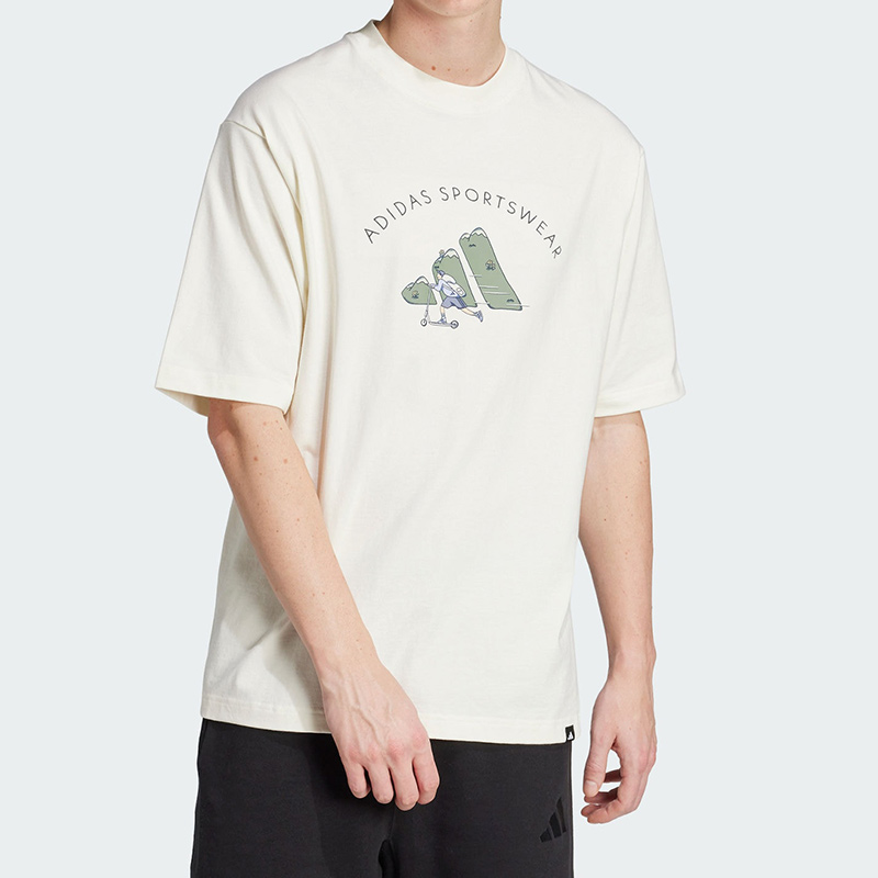 阿迪达斯男款休闲运动短袖