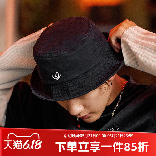 阿迪达斯三叶草男女同款渔夫帽