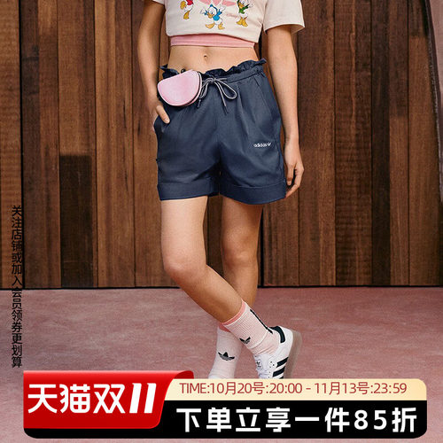 阿迪达斯三叶草女裤运动短裤