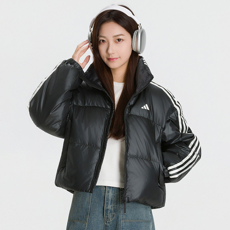 adidas阿迪达斯女装冬季新款三条纹舞动系列拒水保暖羽绒服KW4723