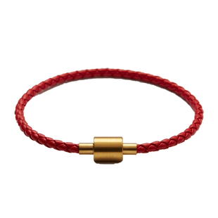 可可爱拉丝哑光面螺纹拧扣皮绳手链黑手绳转运珠替换绳编织红绳