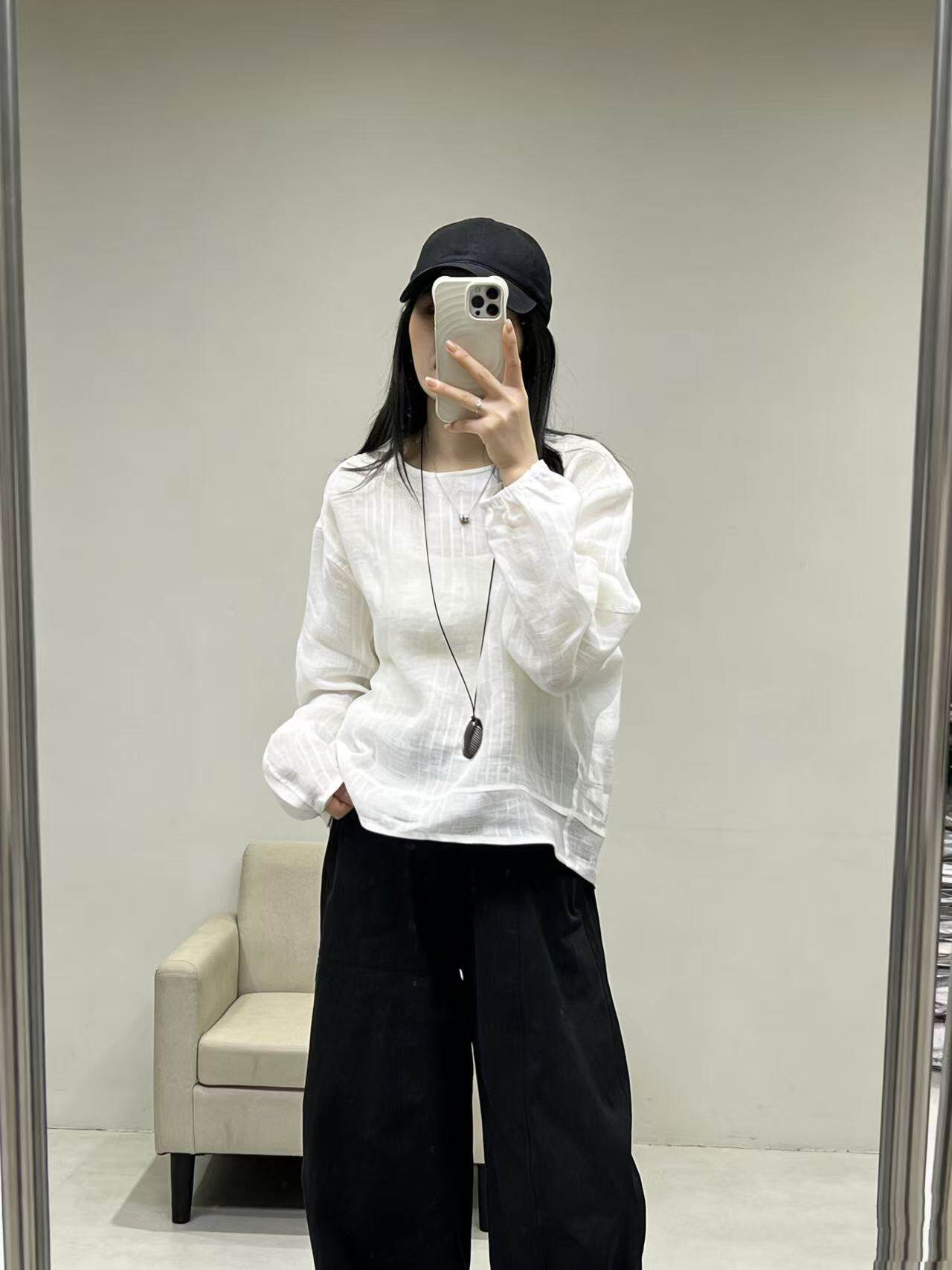 2026欧诗尚春夏新款圆领休闲苎麻上衣韩版宽松显瘦百搭外套女