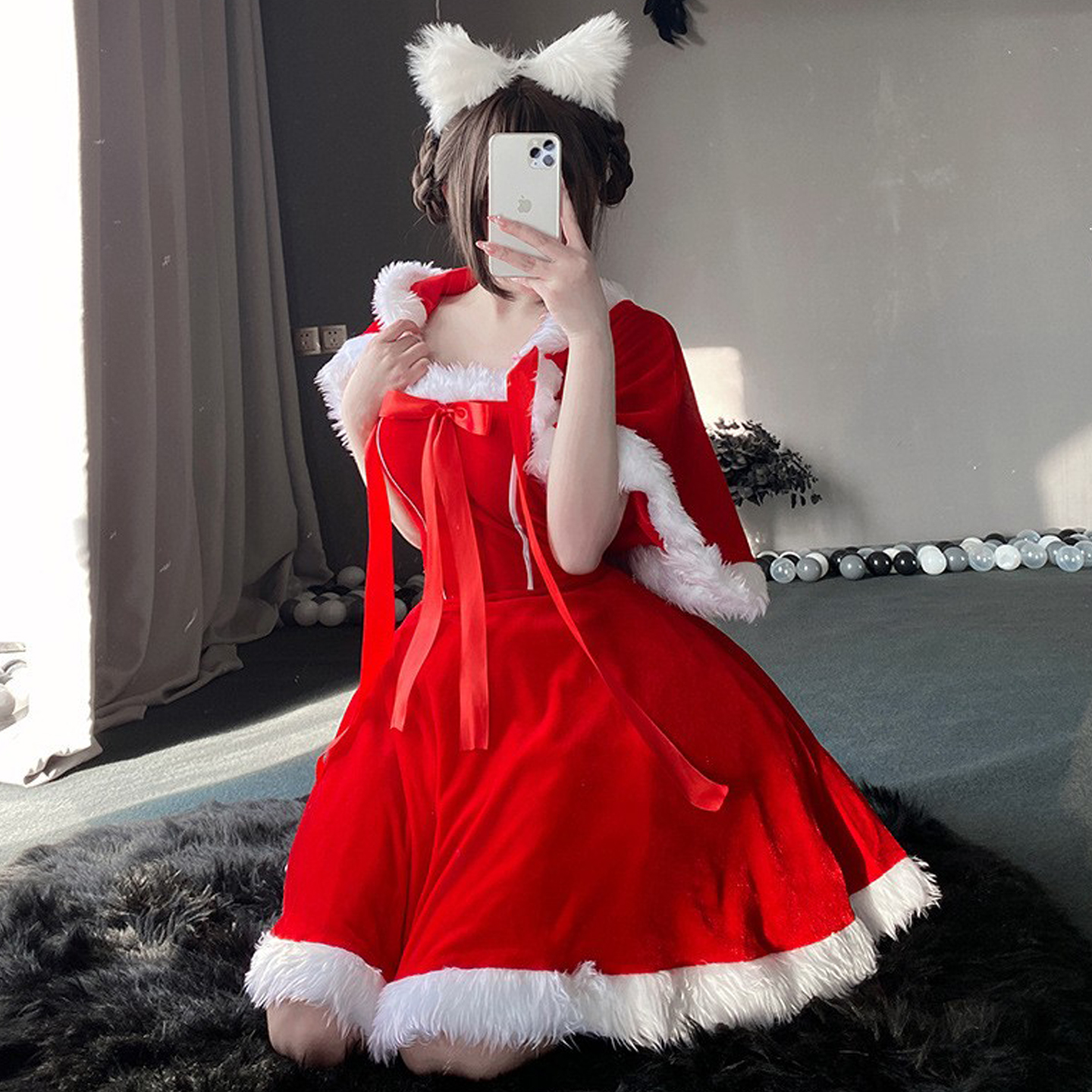 圣诞节服装舞台演出服派对连衣裙