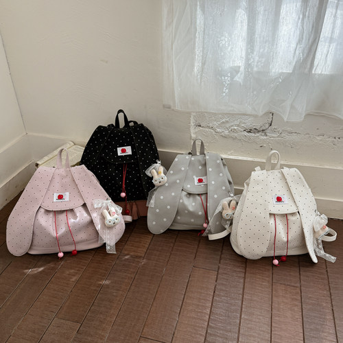 GFSN兔耳波点大容量通勤双肩包