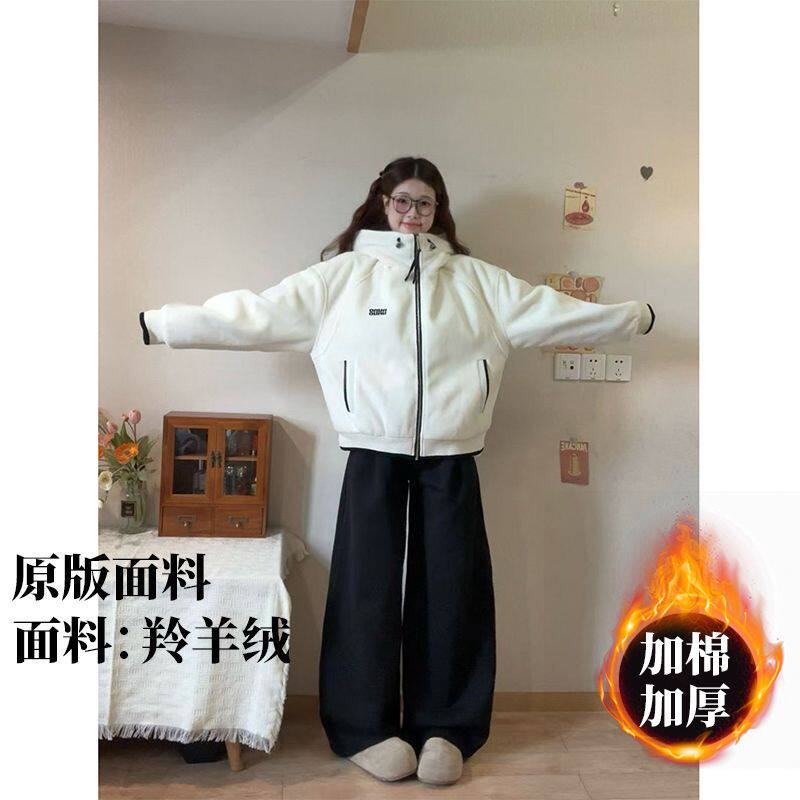 连帽棉服2025冬季新款松弛感chic小个子洋气保暖外套棉袄女