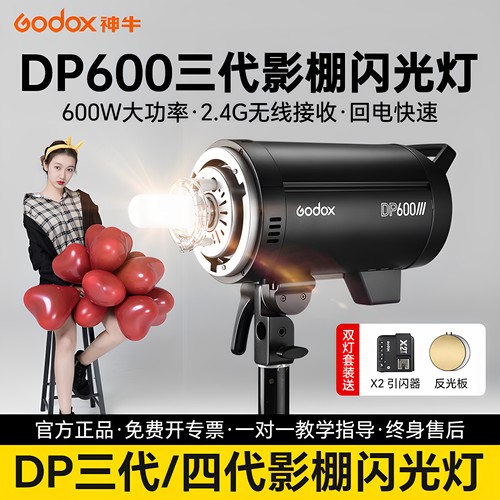 神牛dp600三代600w摄影闪光灯