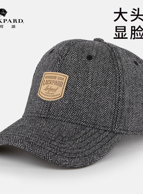 lackpard棒球帽男冬中老年鸭舌帽爷爷冬天保暖加厚大头围帽子爸爸