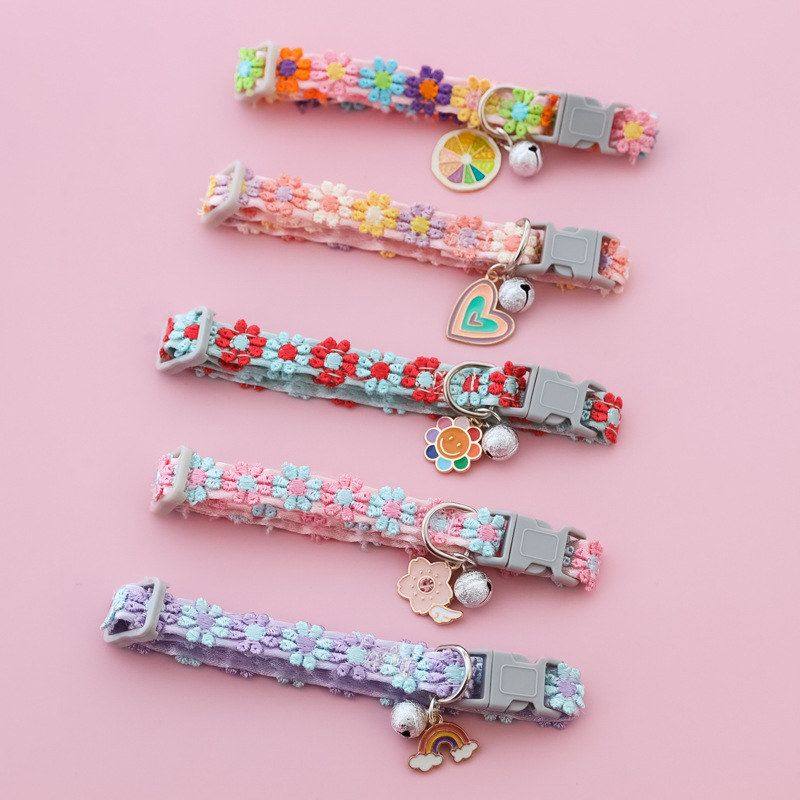 宠物项圈猫咪狗狗铃铛可调节项链装饰品花朵柠檬樱花爱心彩虹可爱,宠物/宠物食品及用品,项圈/肩带,淘宝优惠券,粉丝福利购,淘宝优惠卷