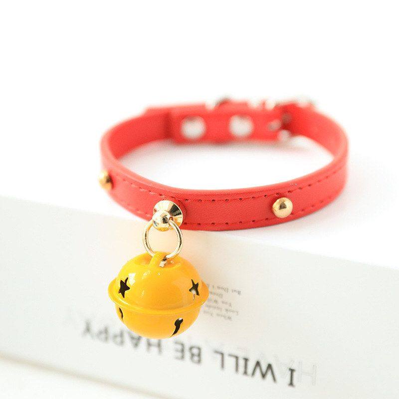 跨境亚马逊宠物可爱牵引绳项圈大中小型犬猫咪大铃铛项链铆钉脖圈,宠物/宠物食品及用品,项圈/肩带,淘宝优惠券,粉丝福利购,淘宝优惠卷