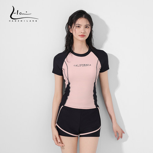 昊之浪女分体显瘦腰线设计泳衣