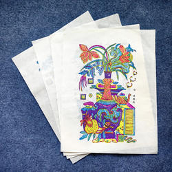 传统年画陕西凤翔木版年画四季平安木板雕刻套色水印年画纯手工