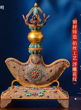 尼泊尔手工掐丝金刚钺刀