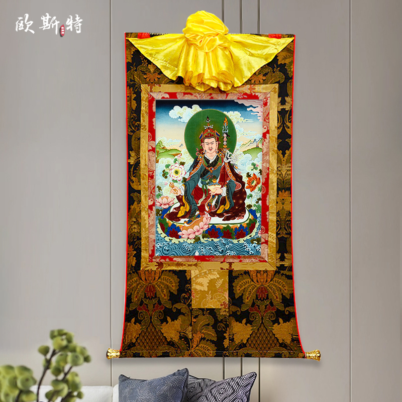 玄关装饰挂画矿物颜料唐卡