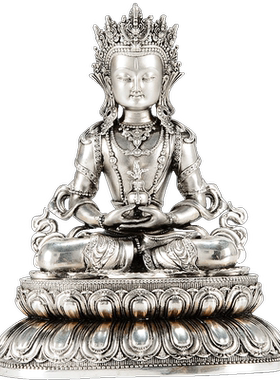 铜镀银随身小铜像装饰摆件