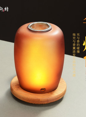 琉璃蜡烛香薰灯烛台摆件