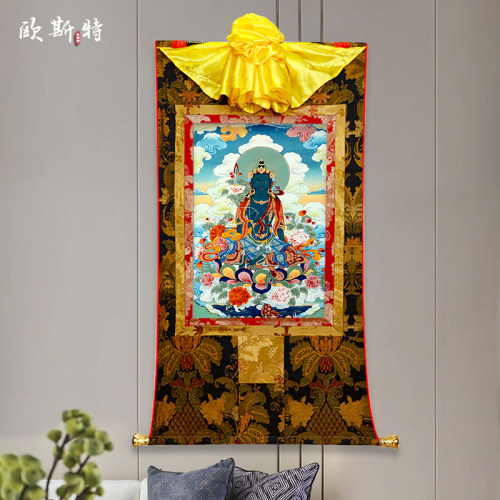 玄关装饰挂画矿物颜料唐卡