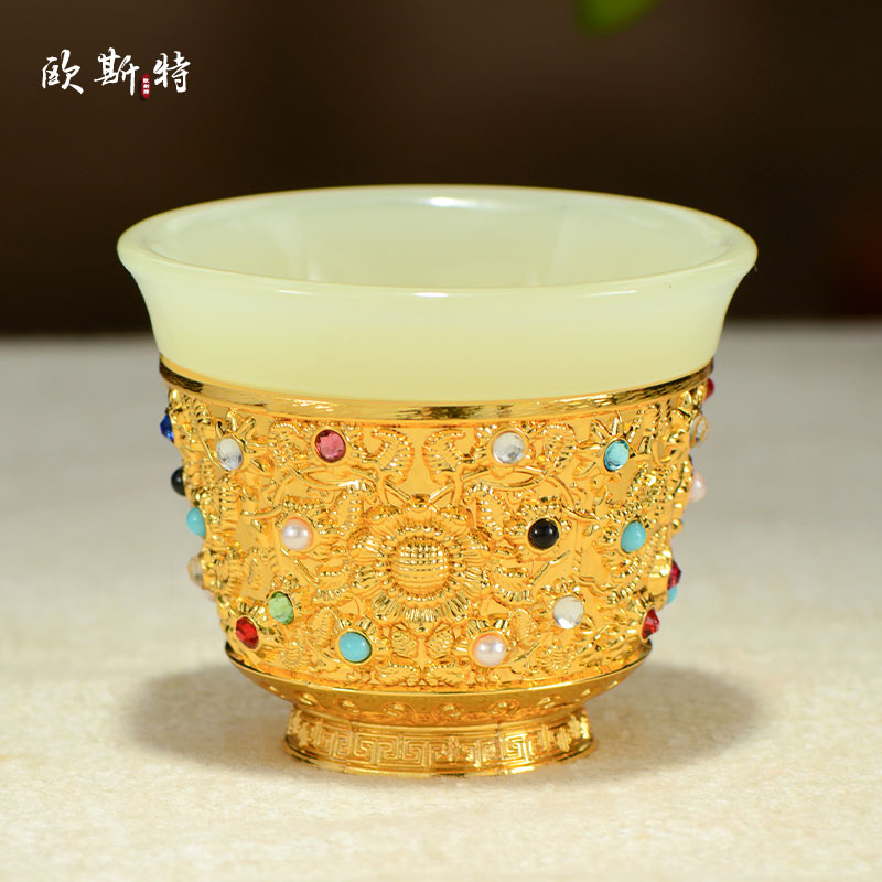 彩珠镶嵌供水碗供水杯