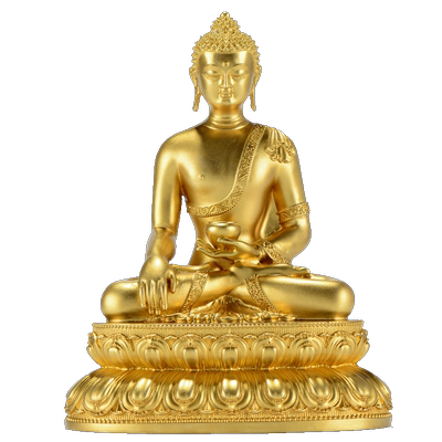 欧斯特铜鎏金释迦牟尼家居摆件